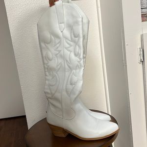White cowboy boots